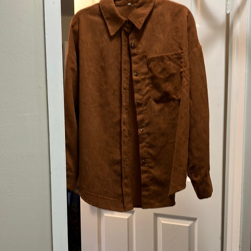 Brown Corduroy Men's Jacket